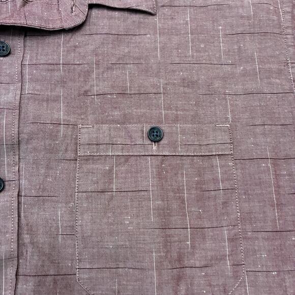 Travis Mathew Shirt Men's Sz.XL Red Short Sleeve Button Up Casual Golf Outdoor - Picture 2 of 9